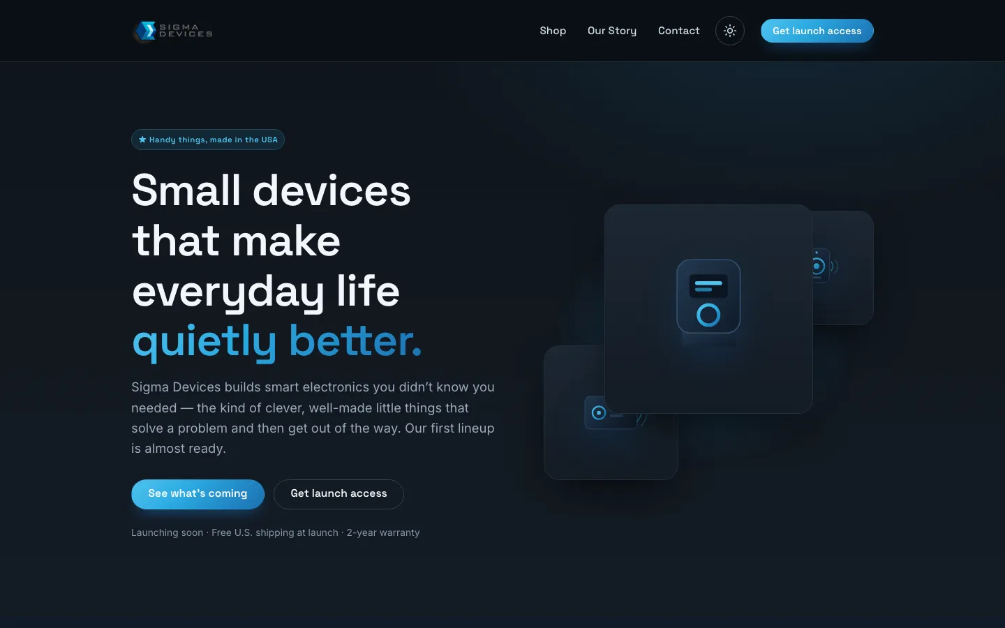 Sigma Devices website